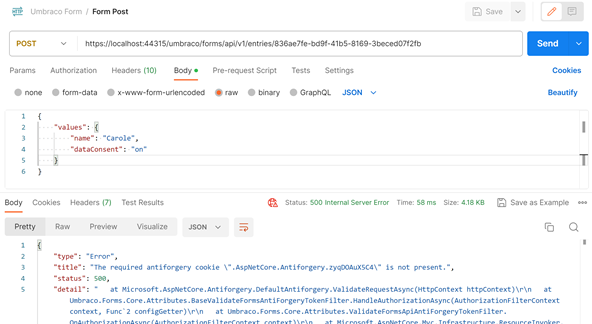 Using Umbraco Forms Headless API - CRL